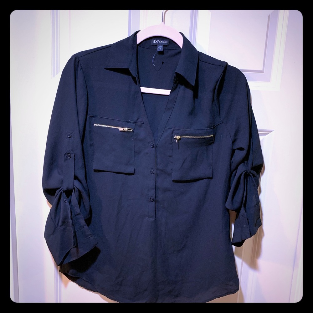 Black button up